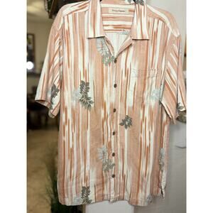 Tommy Bahama Men's Short Sleeve Button Front Shirt Large